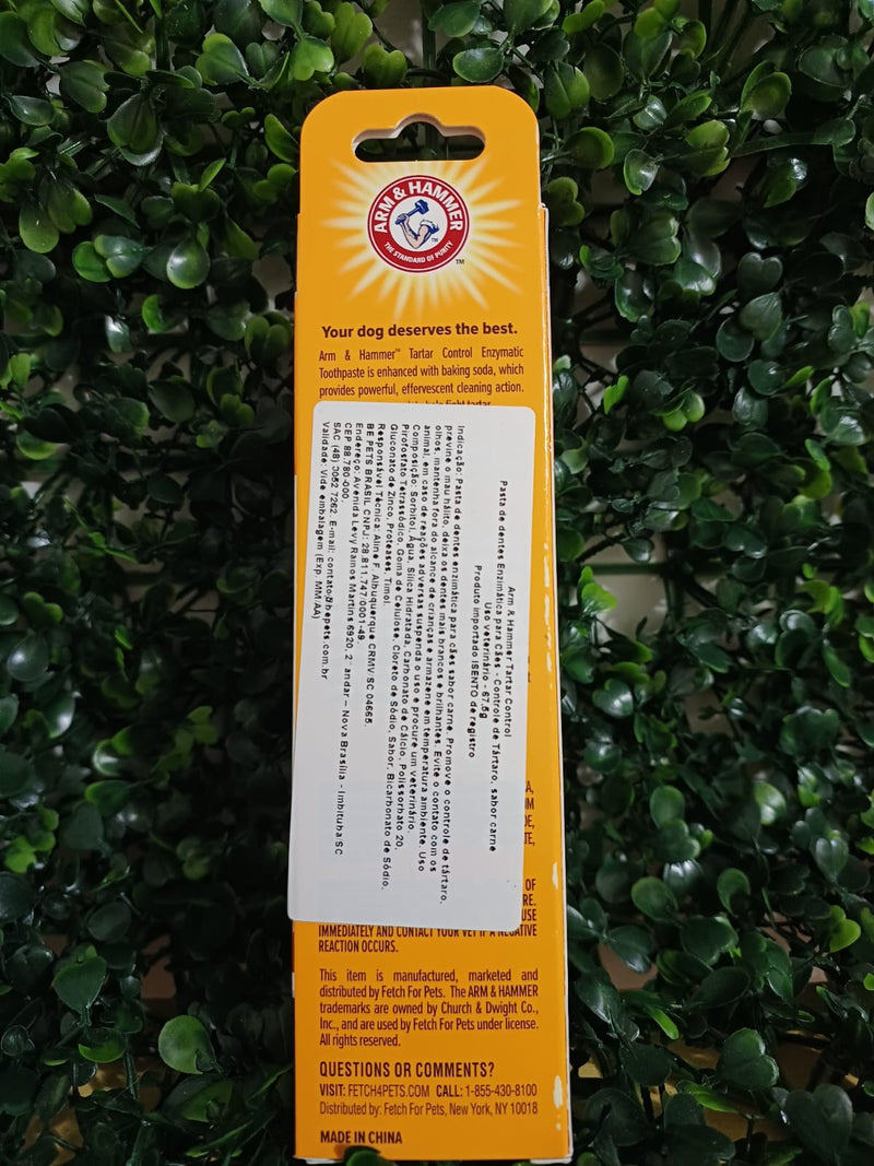 PASTA DE DENTES ENZIMÁTICA PARA CÃES - ARM & HAMMER