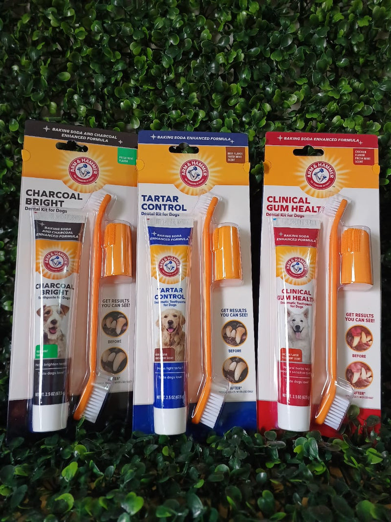 KIT HIGIENE BUCAL ENZIMÁTICA PARA CÃES - ARM & HAMMER